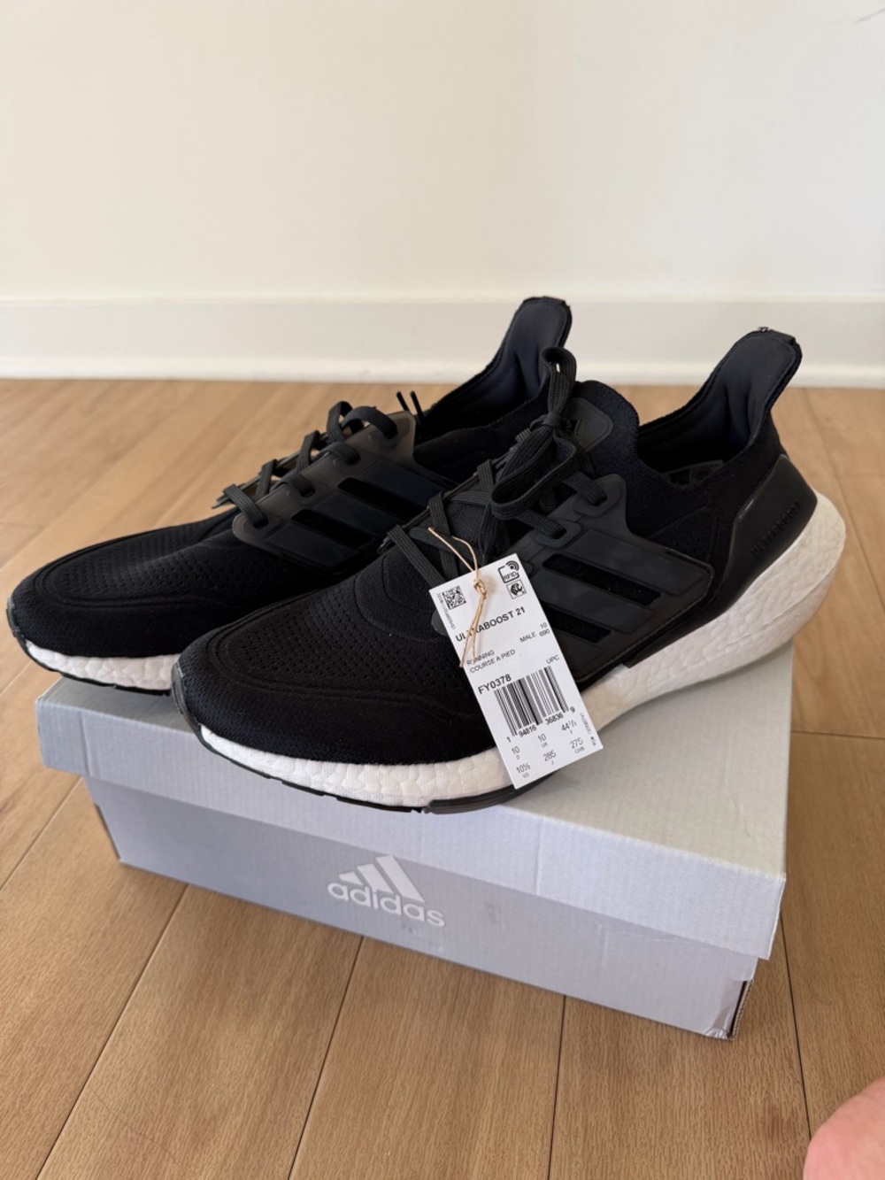 adidas Black and White Men's Sneakers - Ultraboost Style